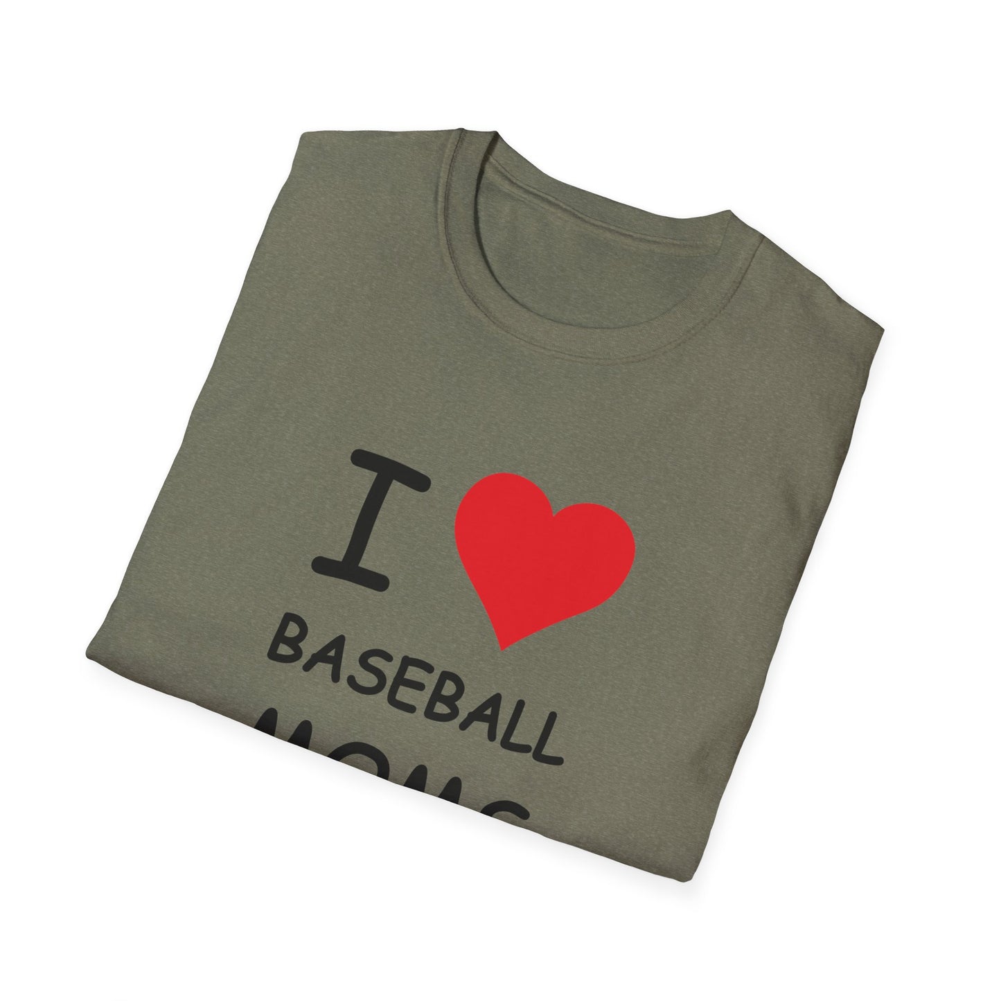 I Love Baseball Moms Tee