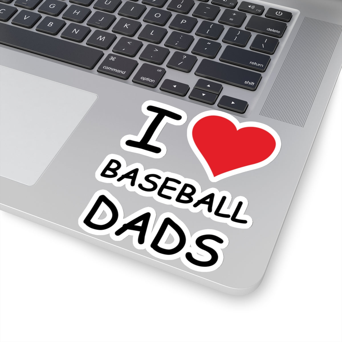 I Love Baseball Dads Sticker