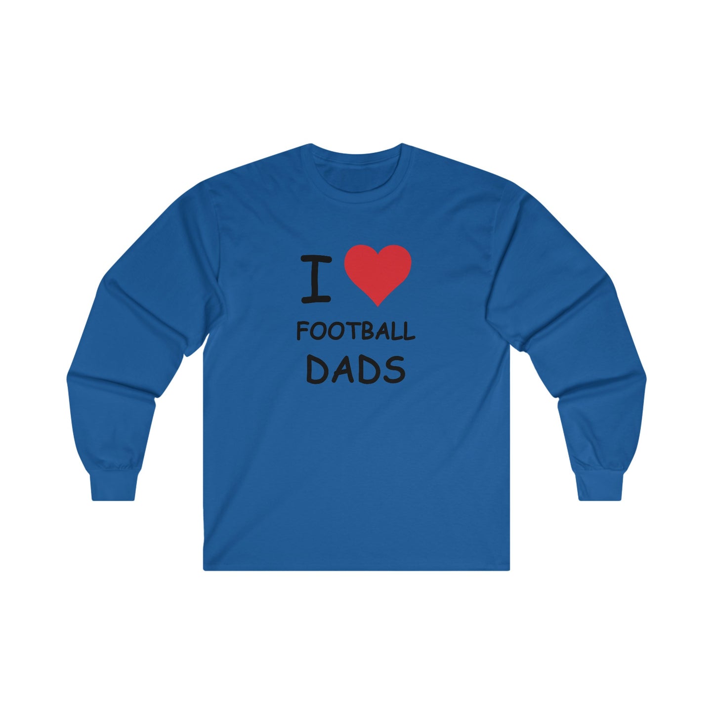 I Love Football Dads Long Sleeve Tee