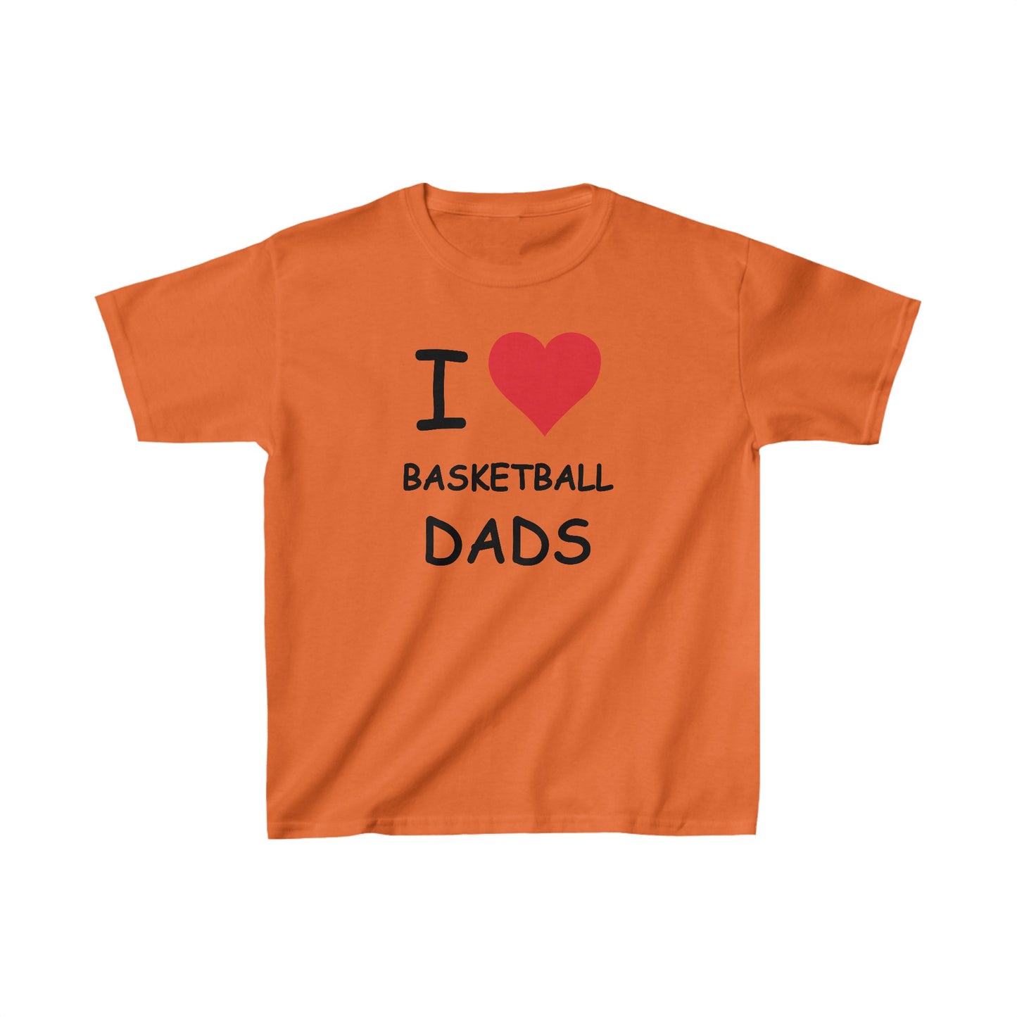 I Love Basketball Dads Kids Tee