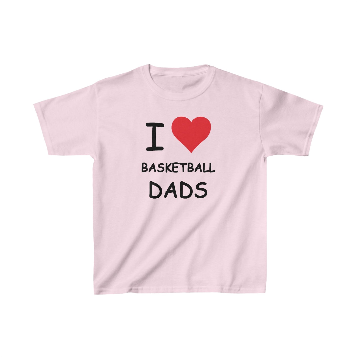 I Love Basketball Dads Kids Tee