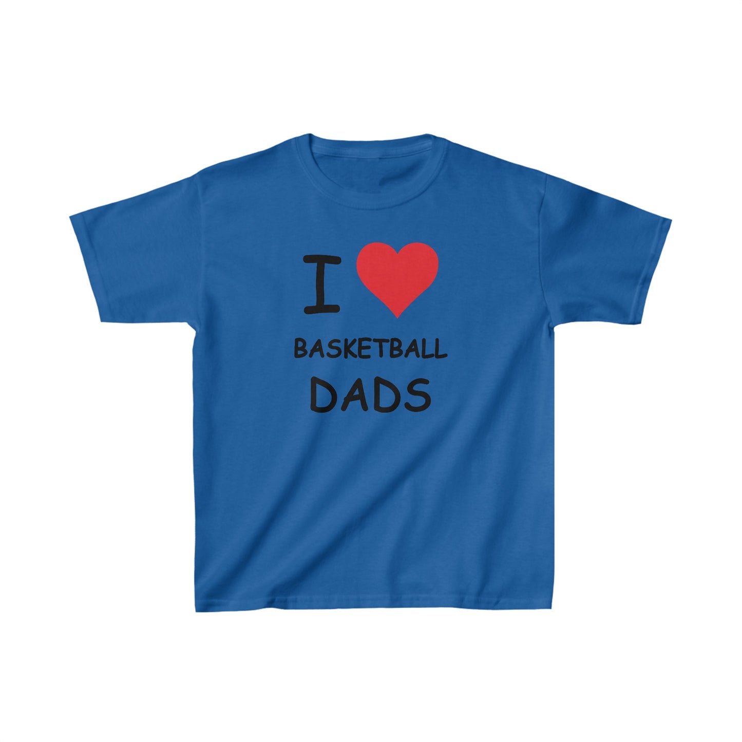 I Love Basketball Dads Kids Tee