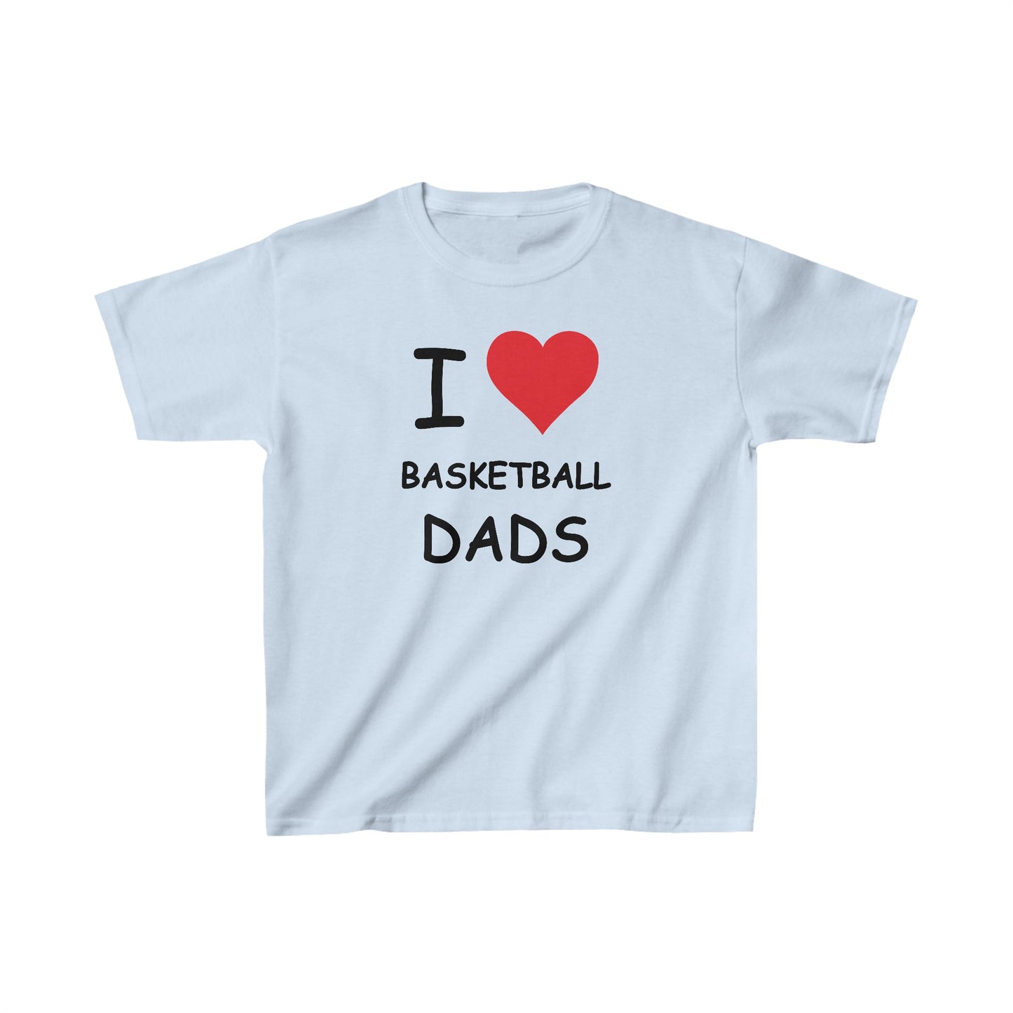 I Love Basketball Dads Kids Tee