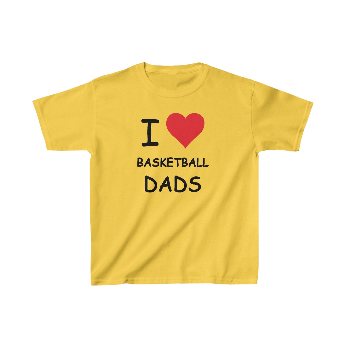 I Love Basketball Dads Kids Tee