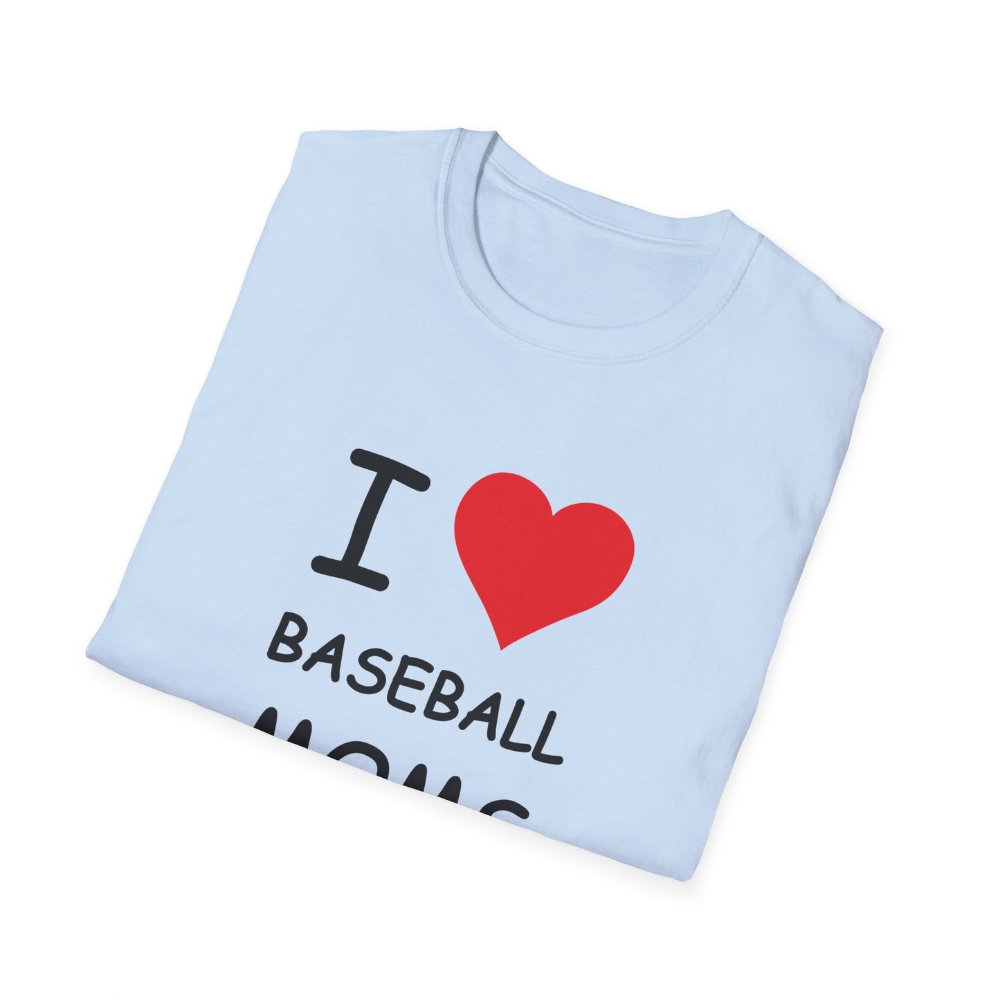 I Love Baseball Moms Tee