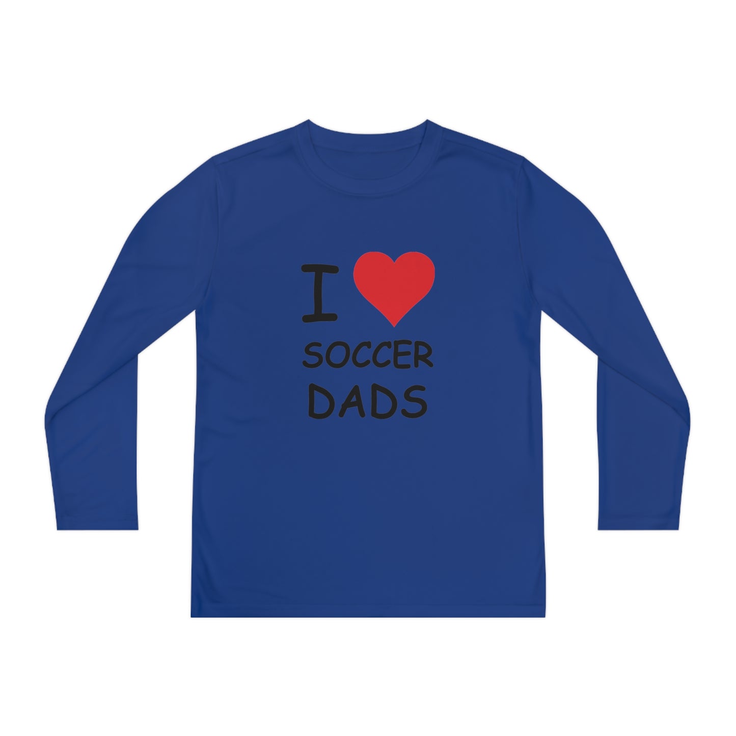 I Love Soccer Dads Kids Long Sleeve Tee