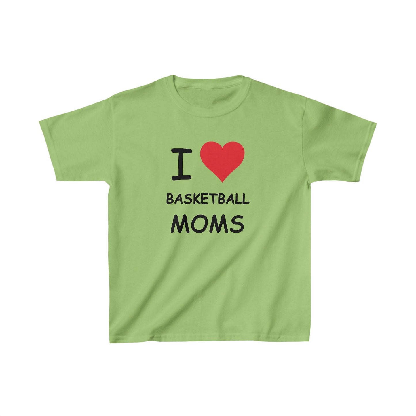 I Love Basketball Moms Kids Tee