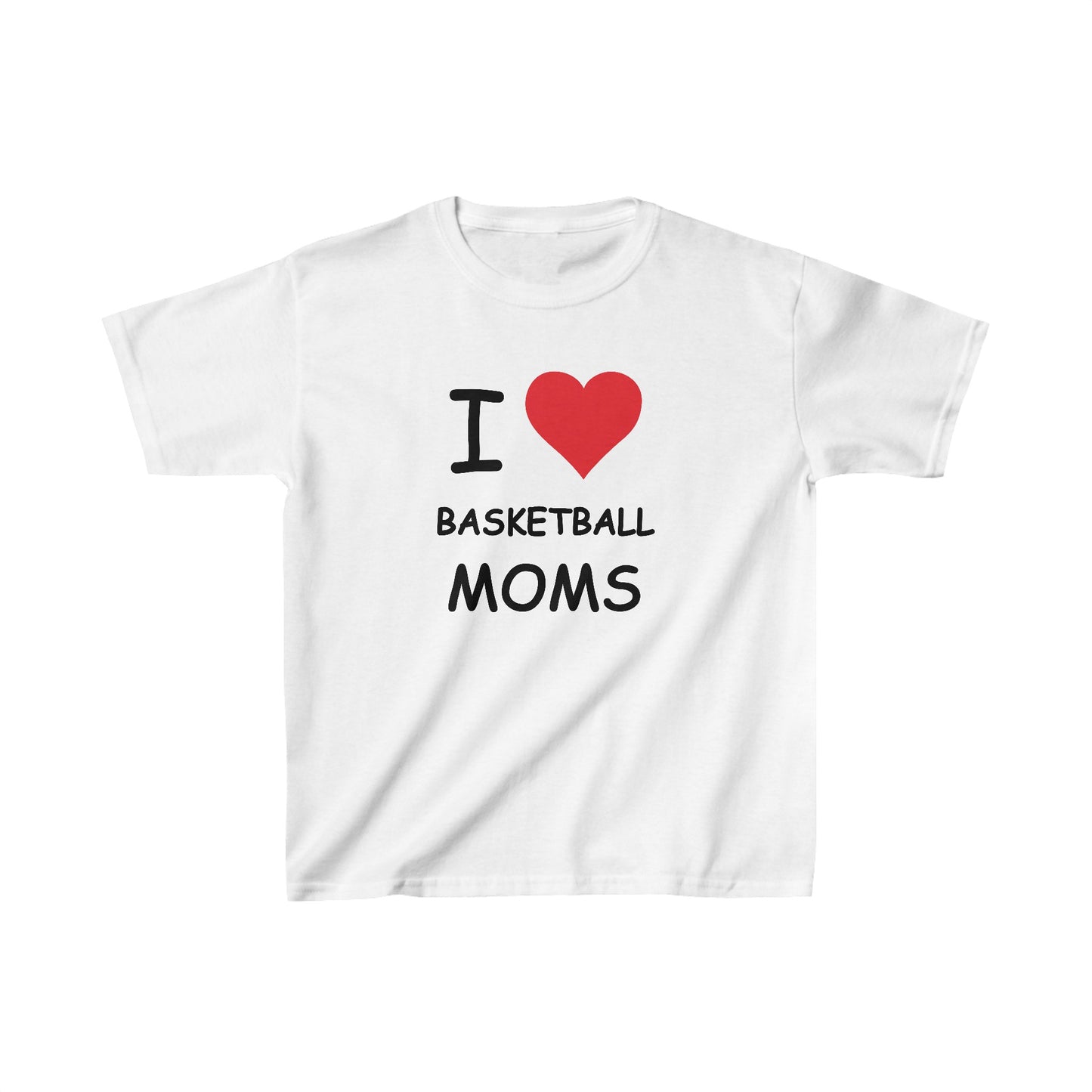 I Love Basketball Moms Kids Tee