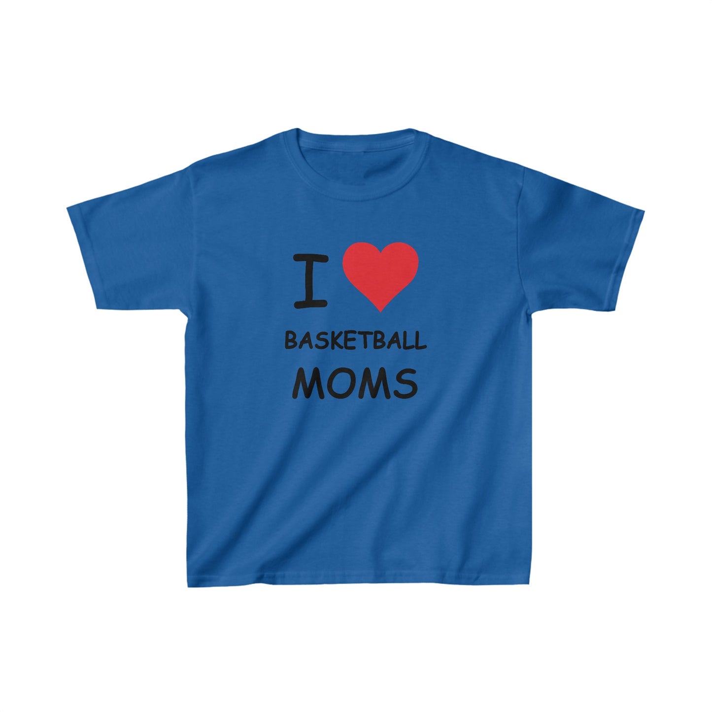 I Love Basketball Moms Kids Tee