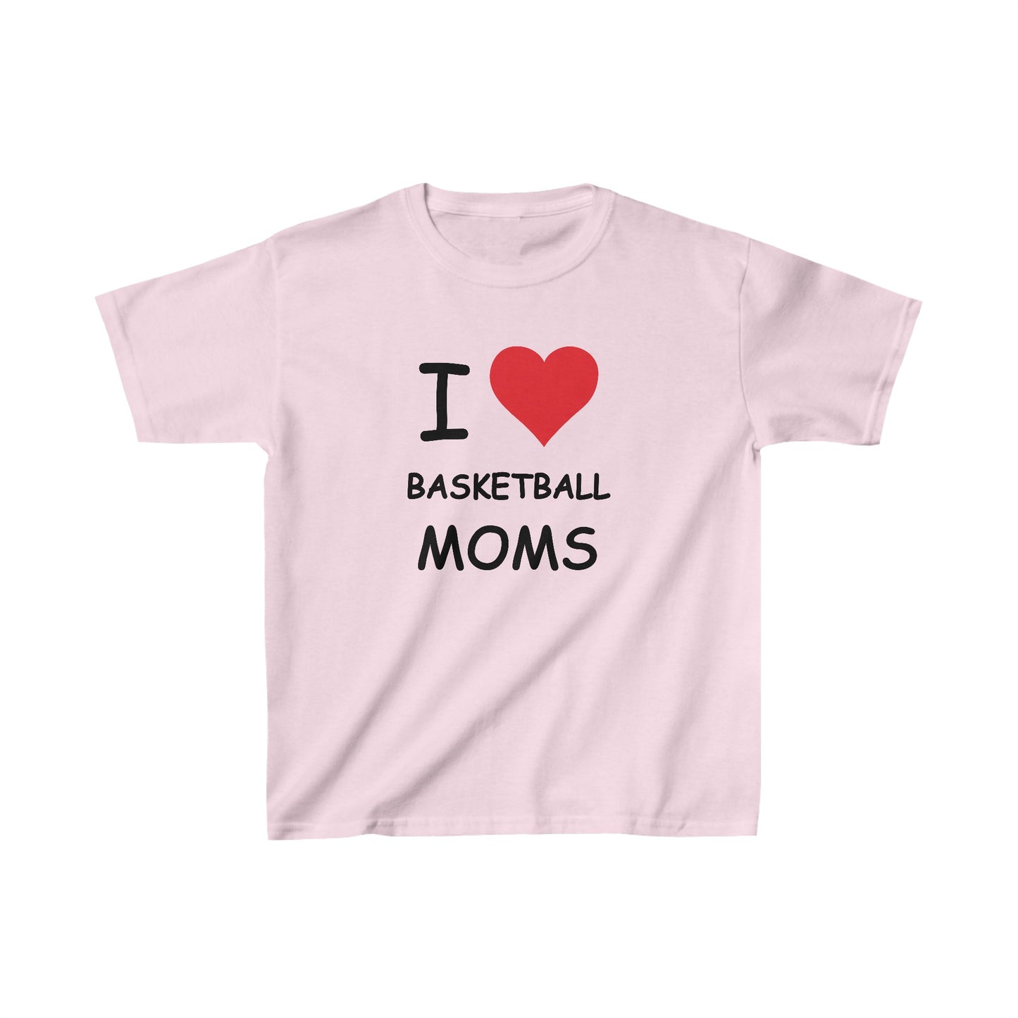 I Love Basketball Moms Kids Tee