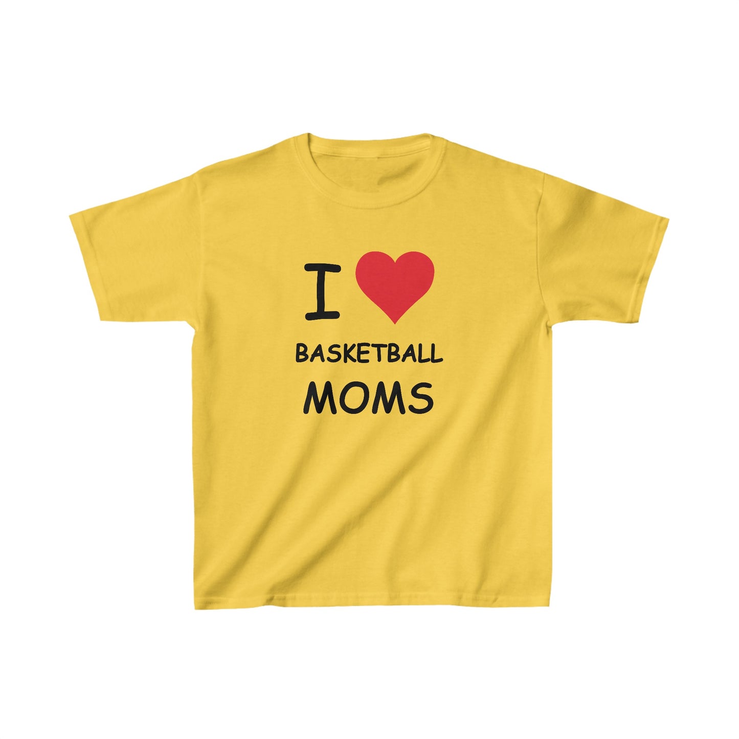 I Love Basketball Moms Kids Tee