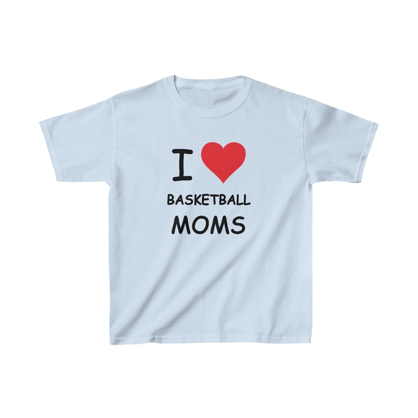 I Love Basketball Moms Kids Tee