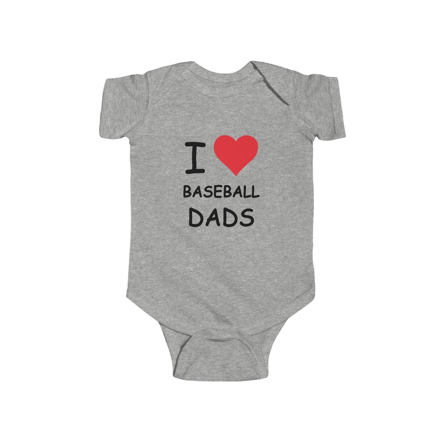 I Love Baseball Dads Infant Onesie