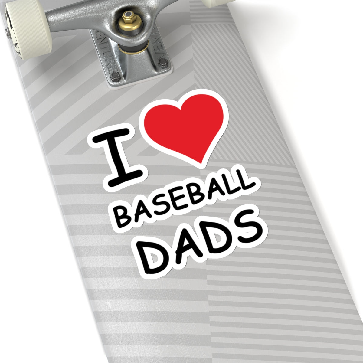 I Love Baseball Dads Sticker