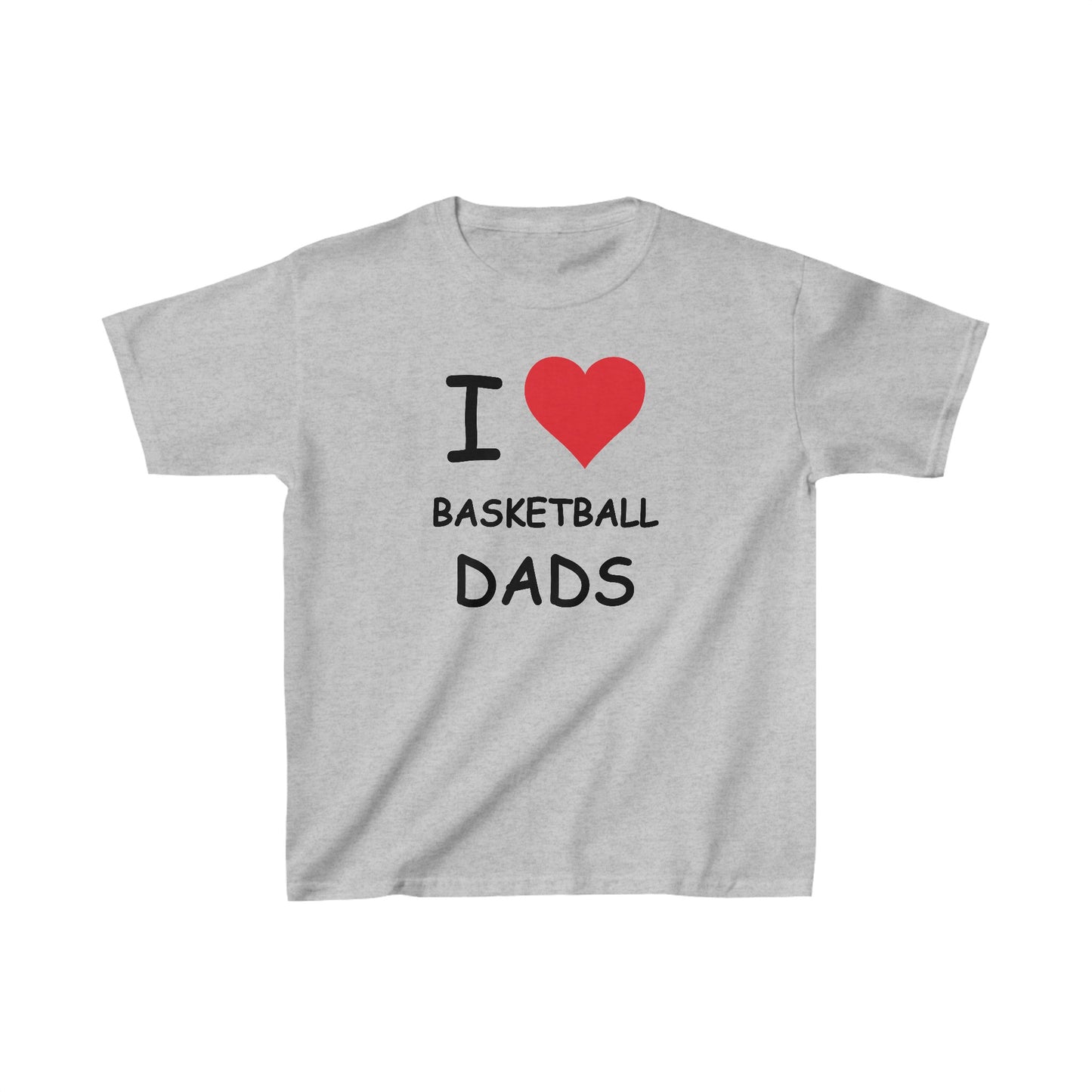 I Love Basketball Dads Kids Tee