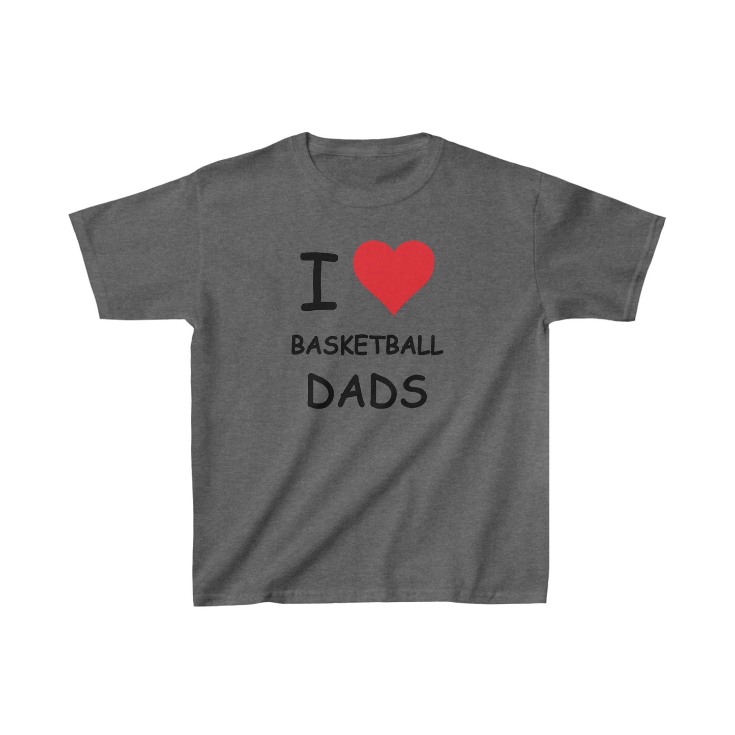 I Love Basketball Dads Kids Tee