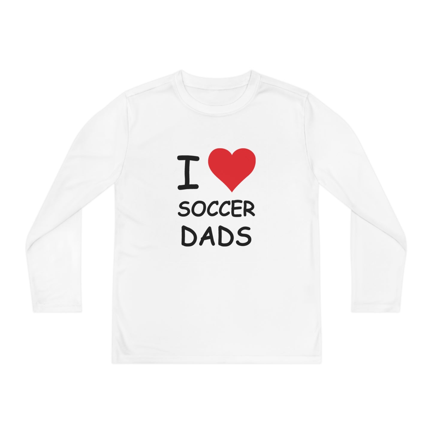 I Love Soccer Dads Kids Long Sleeve Tee