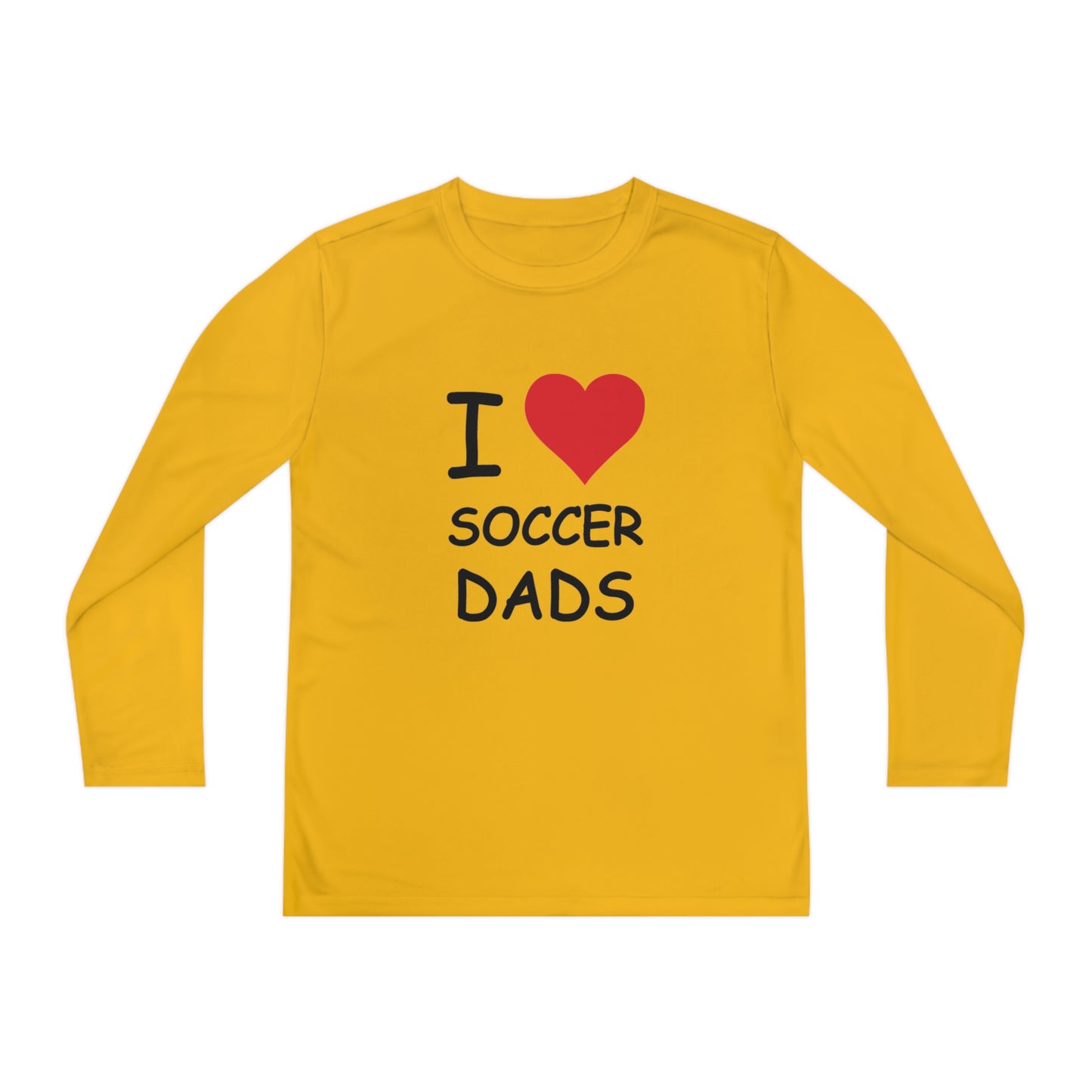 I Love Soccer Dads Kids Long Sleeve Tee