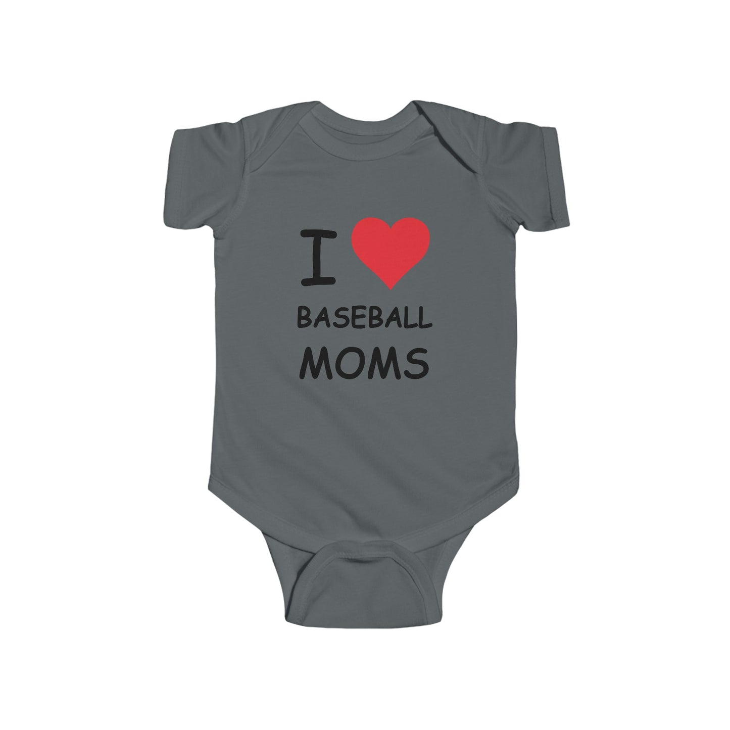 I Love Baseball Moms Infant Onesie