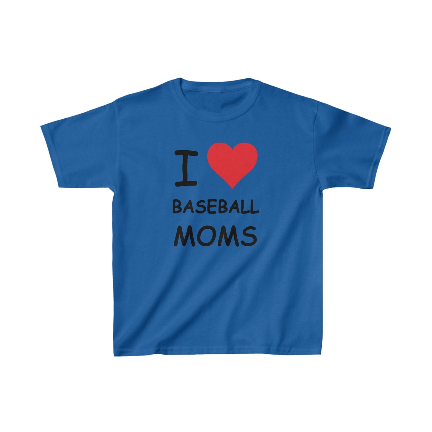 I Love Baseball Moms Kids Tee