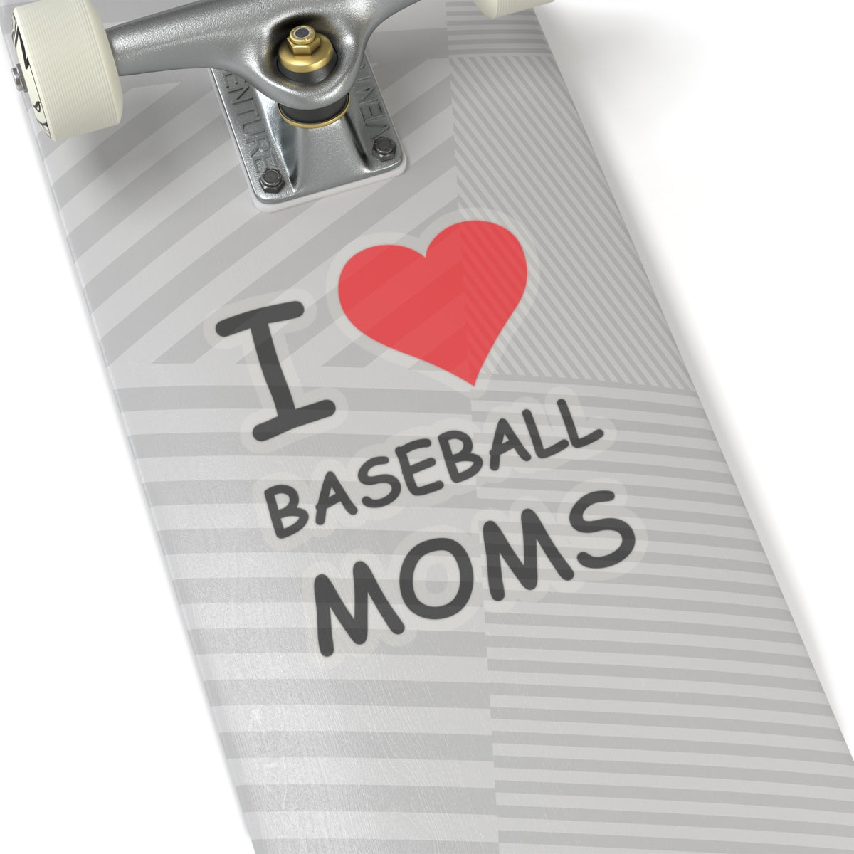 I Love Baseball Moms Sticker