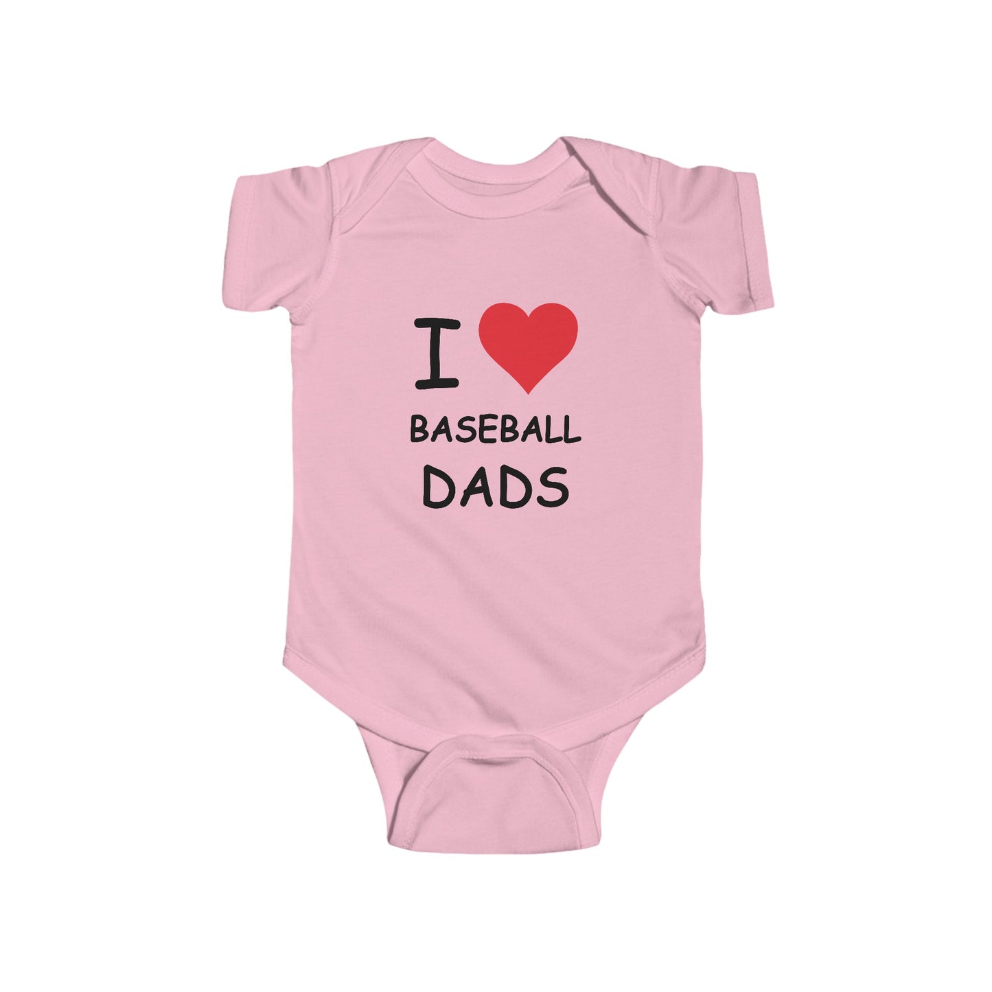 I Love Baseball Dads Infant Onesie