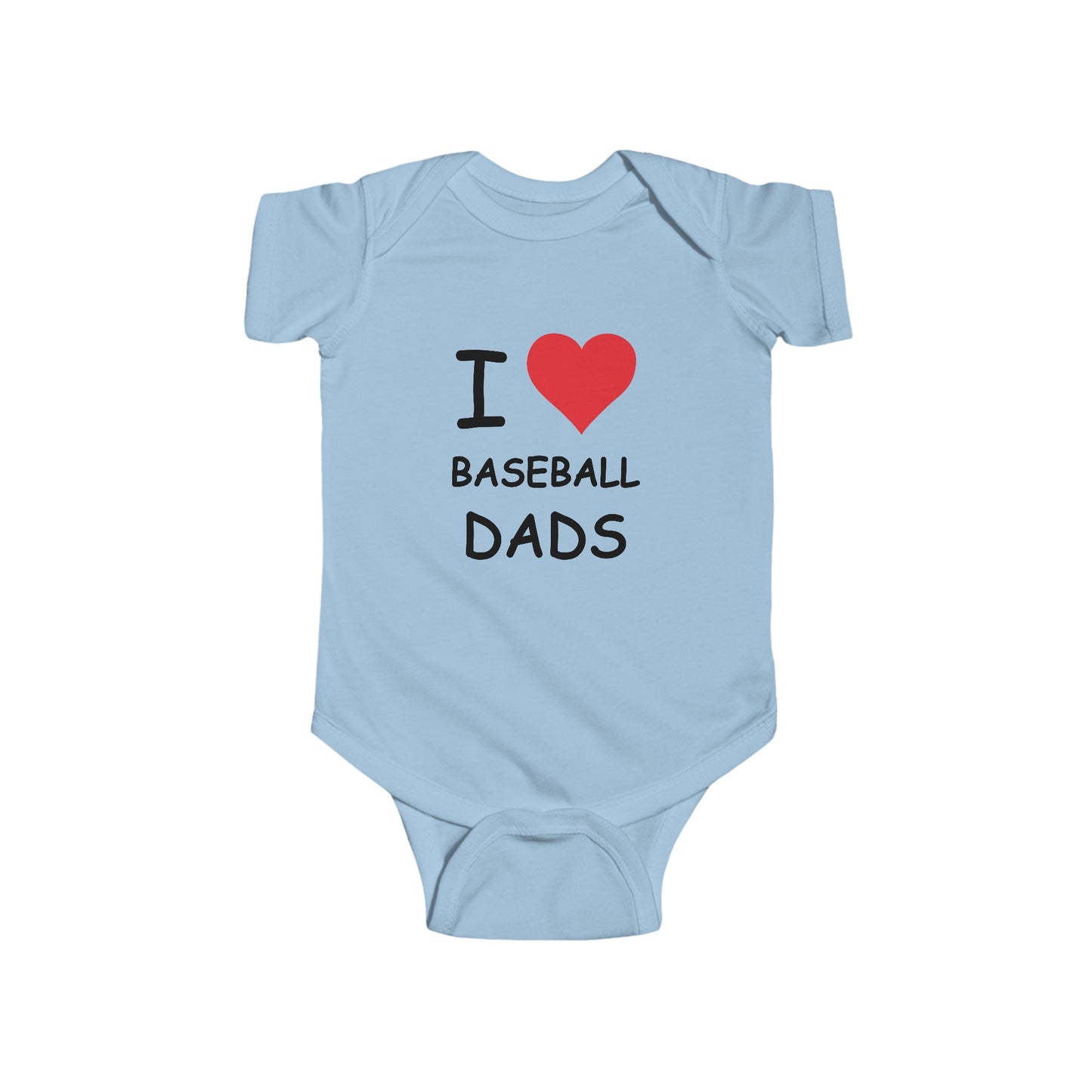 I Love Baseball Dads Infant Onesie