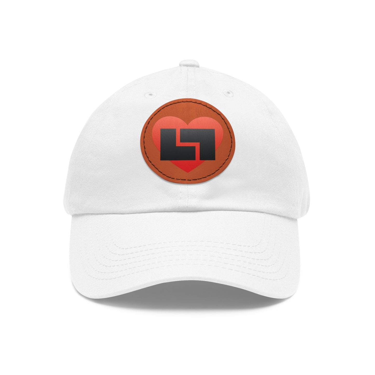 Let's Love Hat with Leather Patch