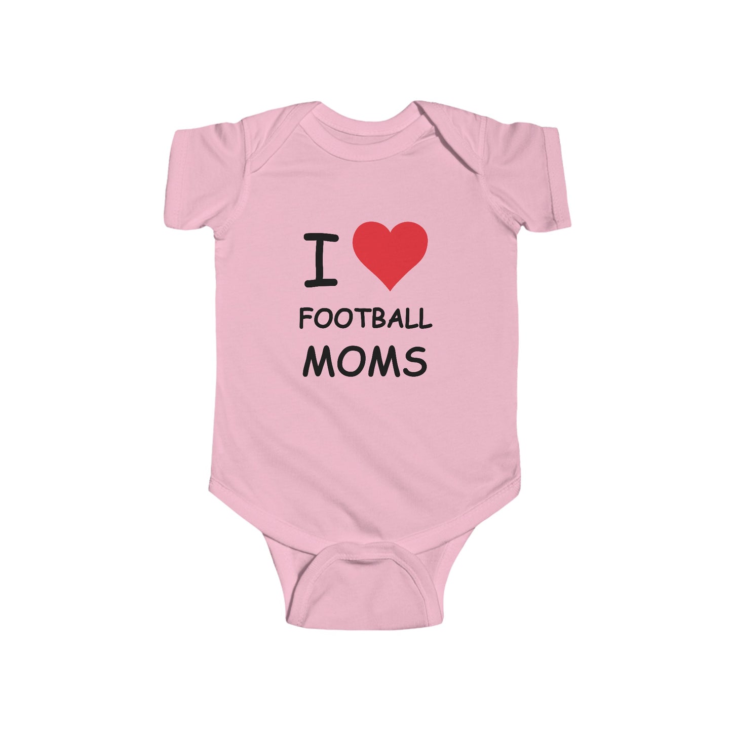 I Love Football Moms Infant Onesie