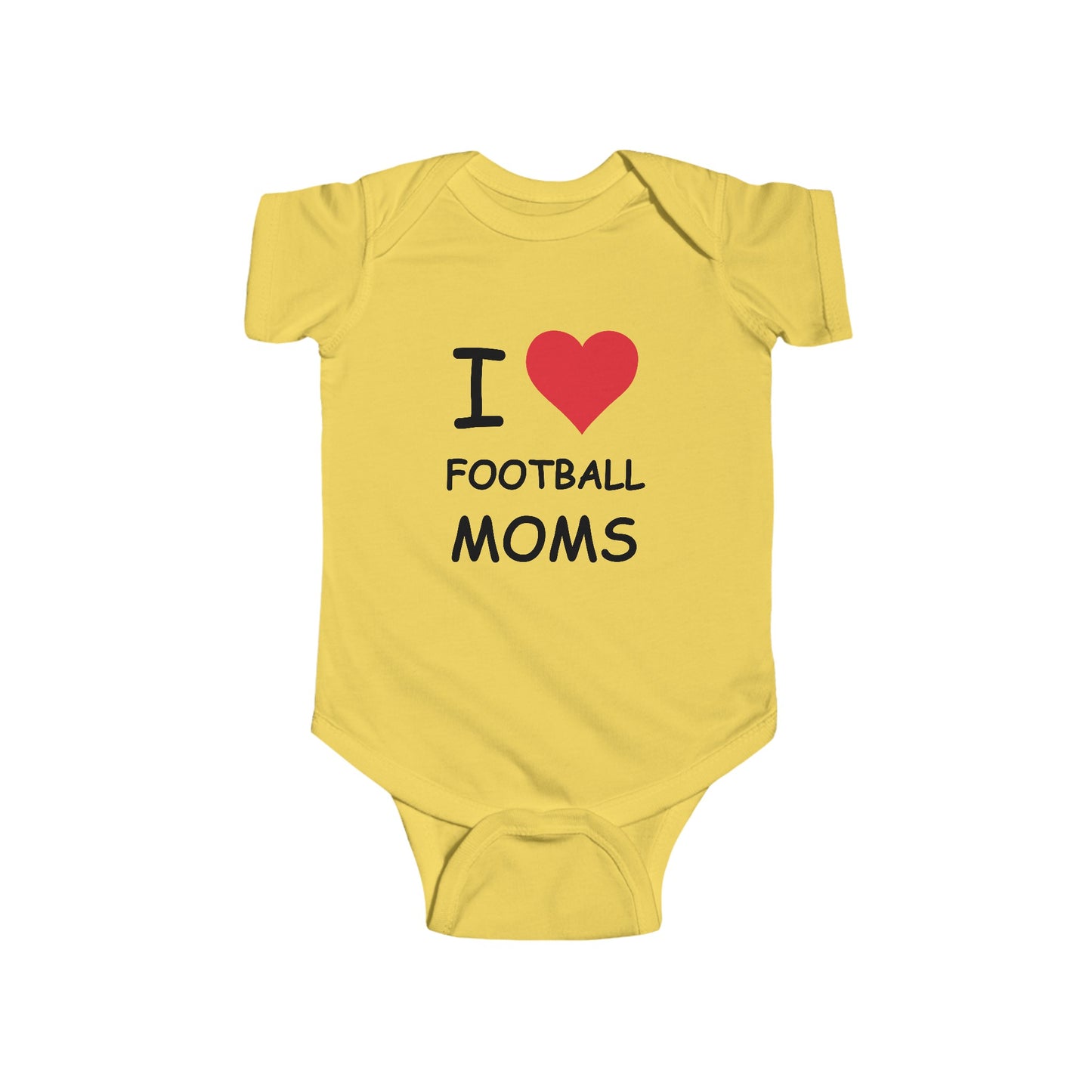 I Love Football Moms Infant Onesie