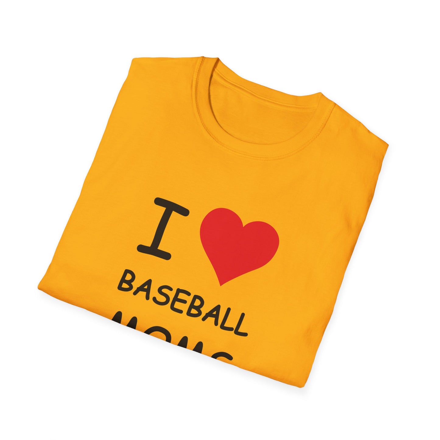 I Love Baseball Moms Tee