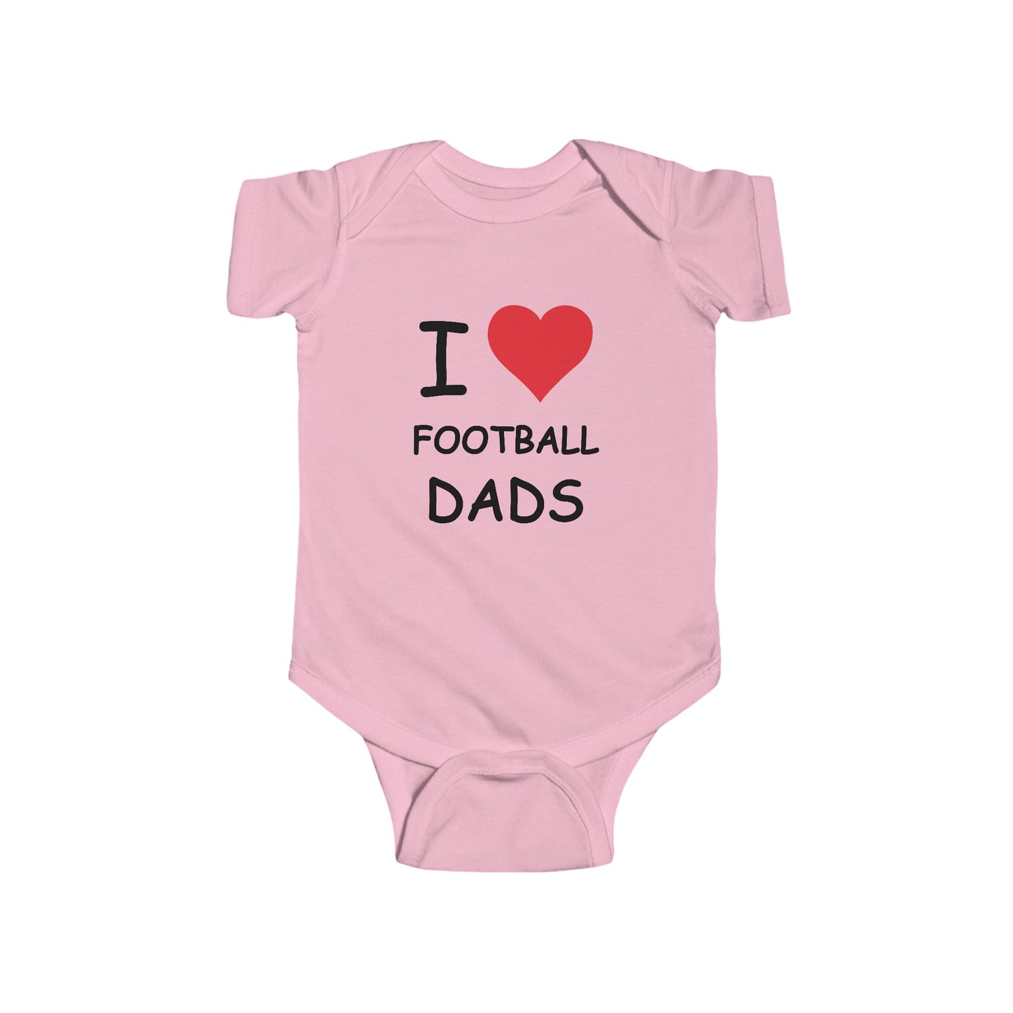 I Love Football Dads Infant Onesie