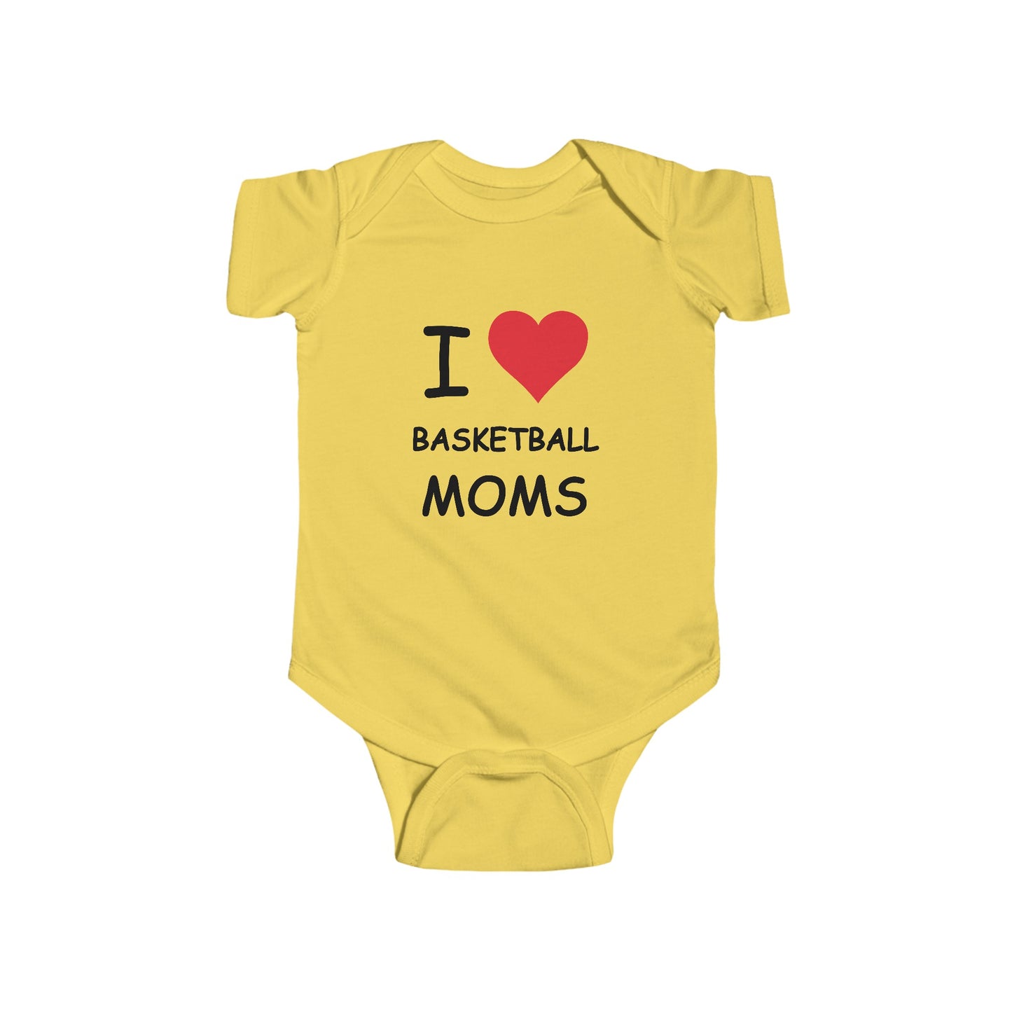 I Love Basketball Moms Infant Onesie