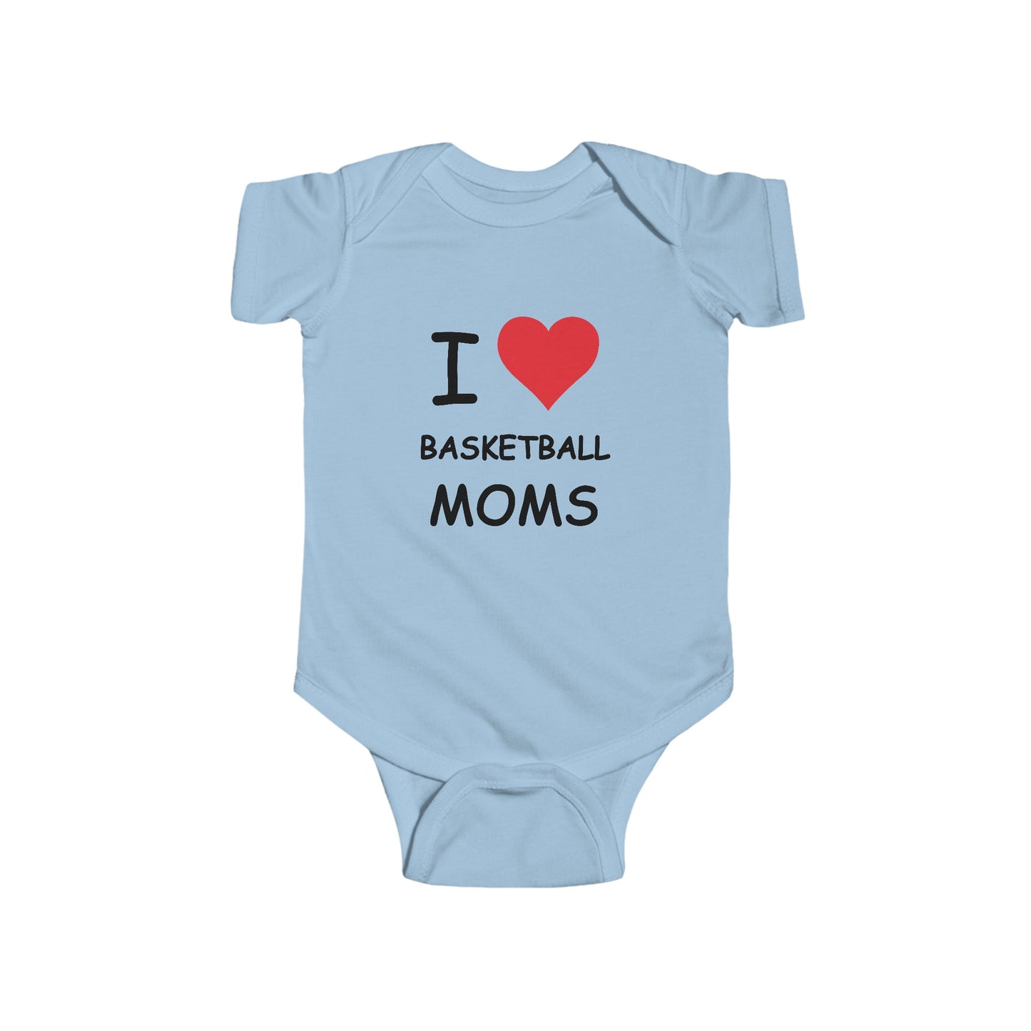 I Love Basketball Moms Infant Onesie