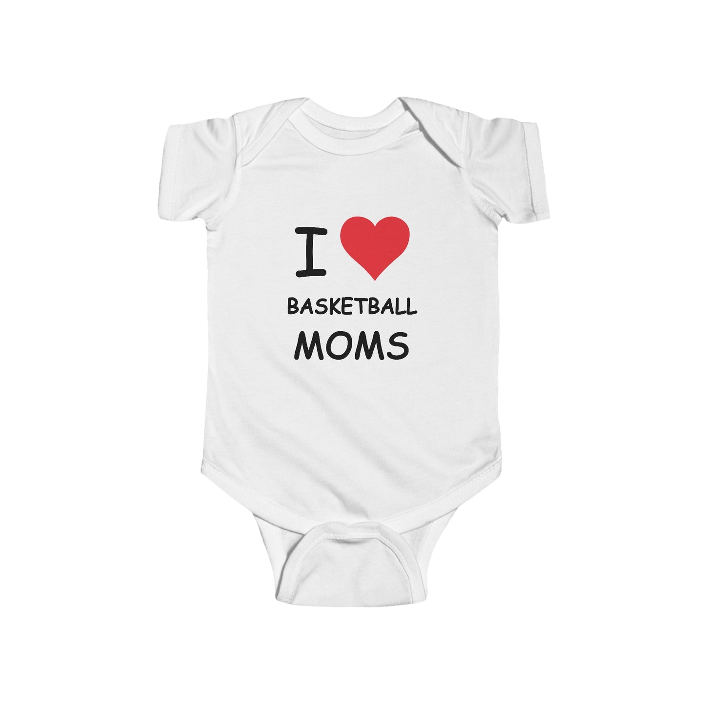 I Love Basketball Moms Infant Onesie