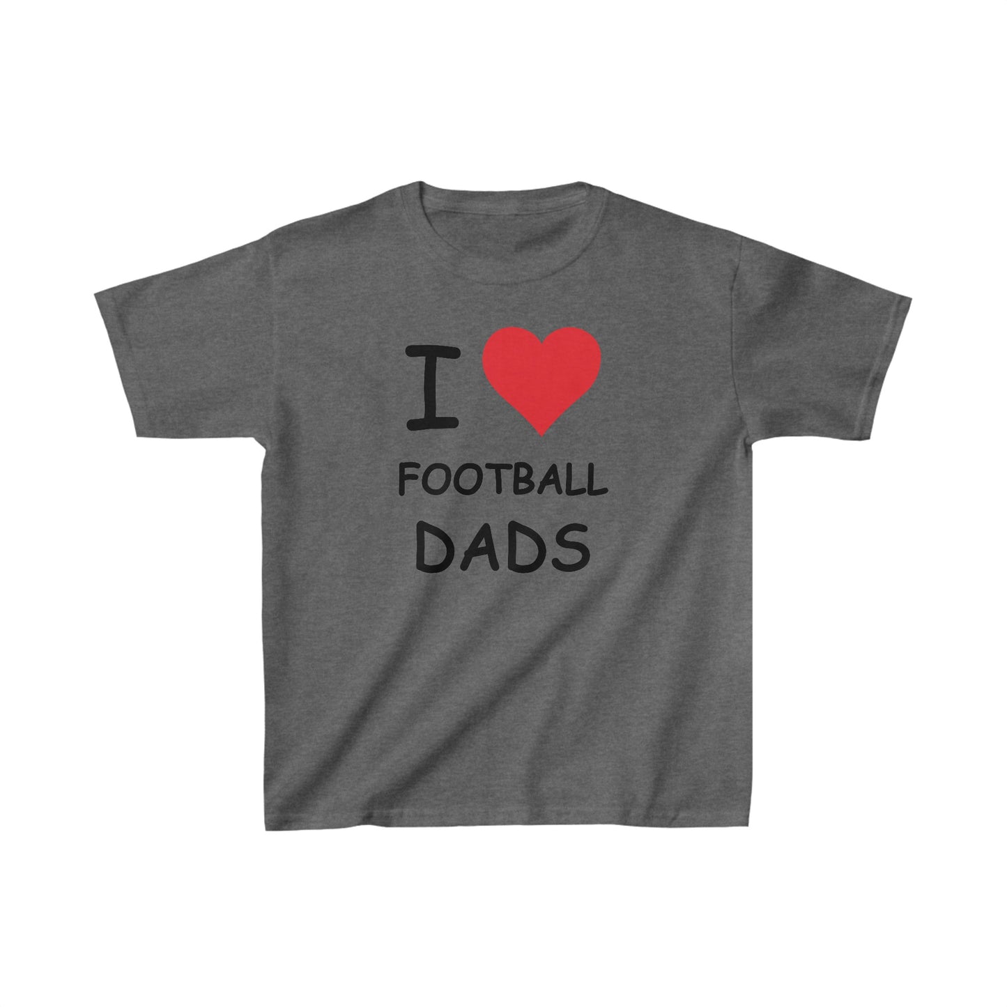 I Love Football Dads Kids Tee