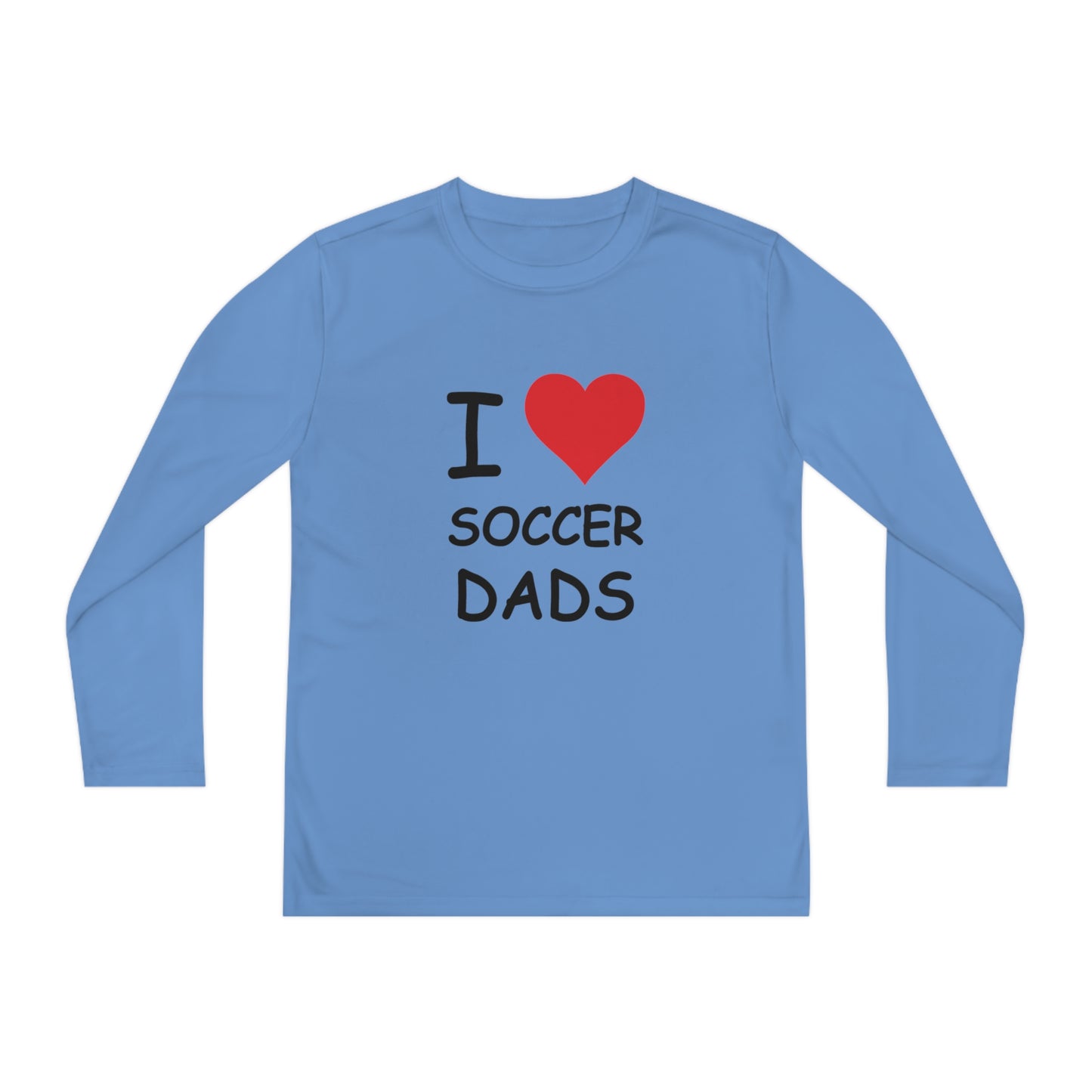 I Love Soccer Dads Kids Long Sleeve Tee