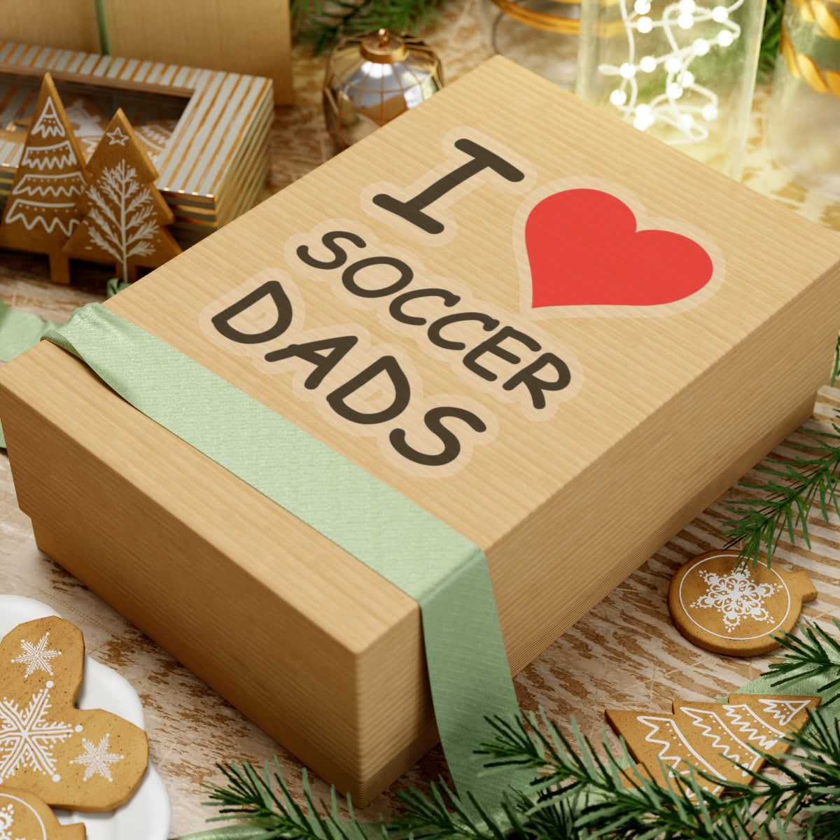 I Love Soccer Dads Sticker