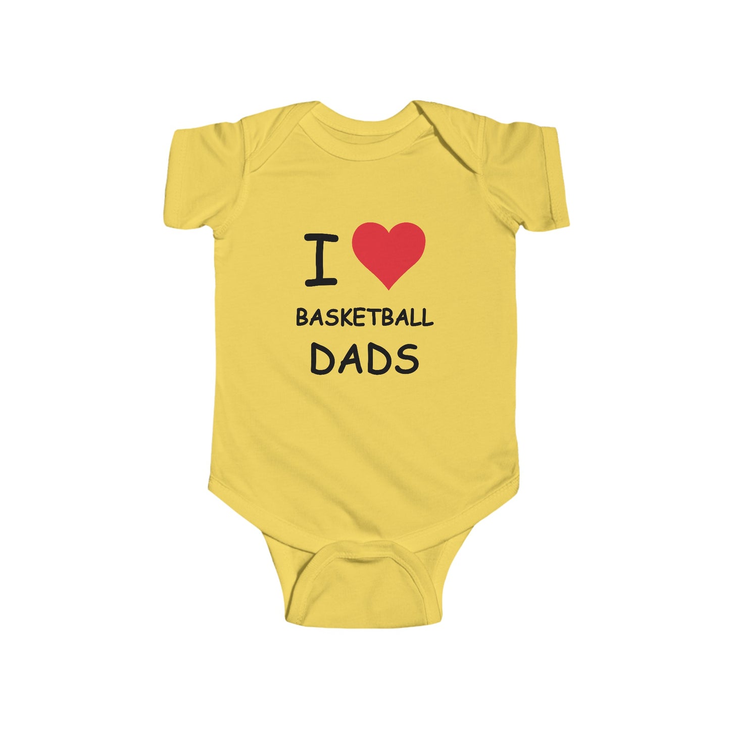 I Love Basketball Dads Infant Onesie