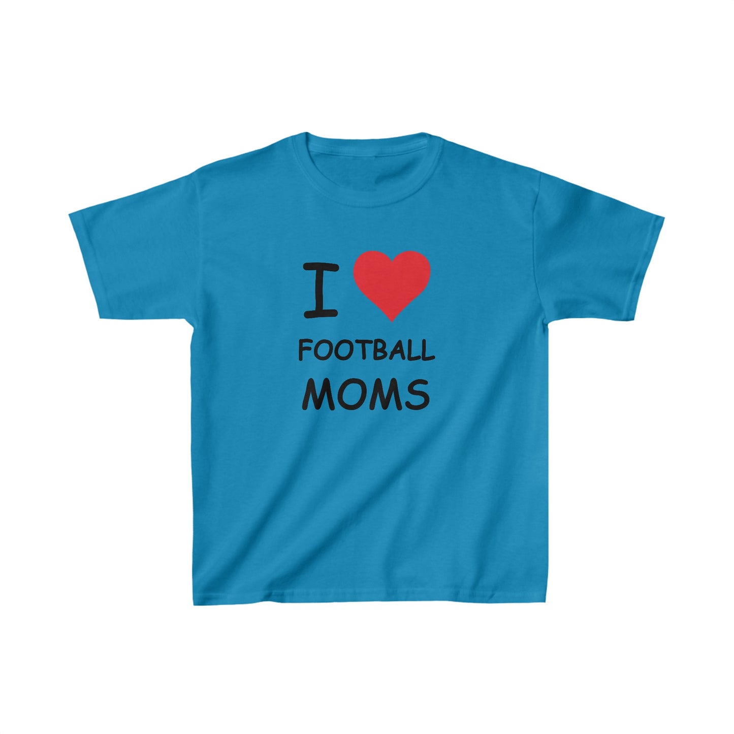 I Love Football Moms Kids Tee